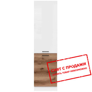 Тумба Junona Line D2D/50/195 L белый глянец/дуб де...